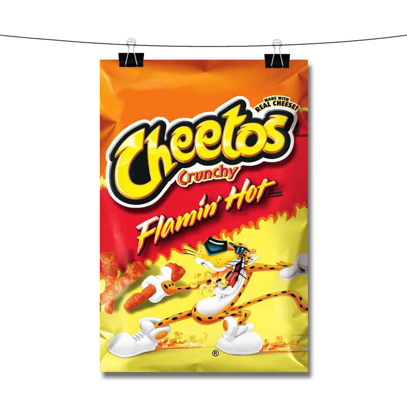 A5 Art Print Cheetos Flamin Hot Junk Food Packaging 