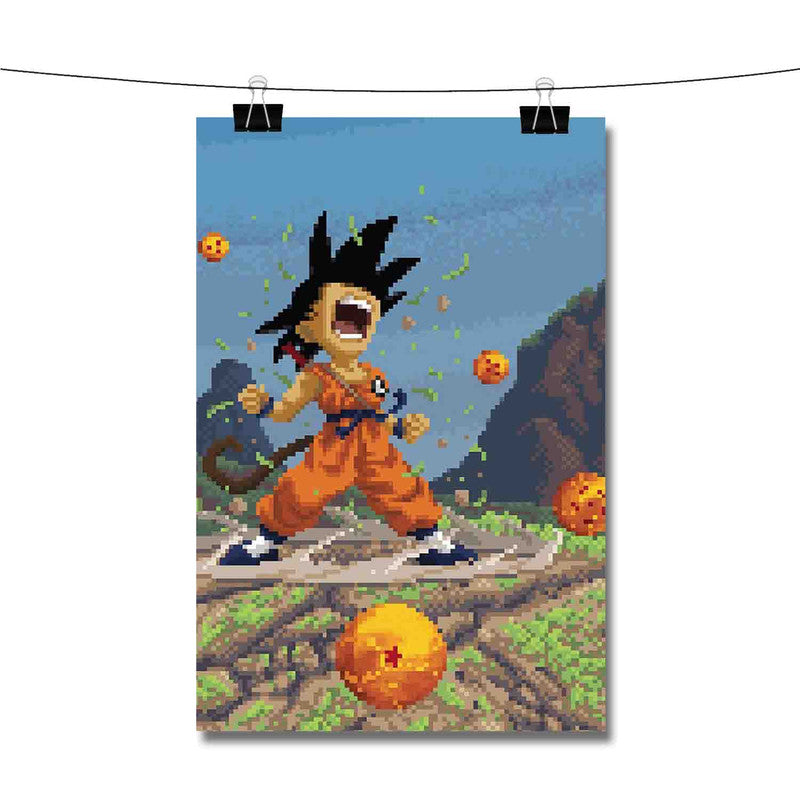 Super Goku for Wall decoration Paper Print - Animation & Cartoons