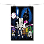 Adventure Time Star Wars Poster Wall Decor