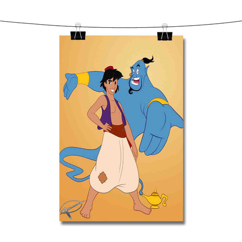 Aladdin and the Genie Disney Poster Wall Decor