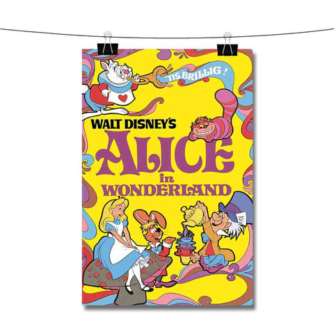 Alice In Wonderland Disney Poster Wall Decor