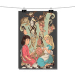 Alice in Wonderland and Spirited Away Studio Ghibli Poster Wall Decor