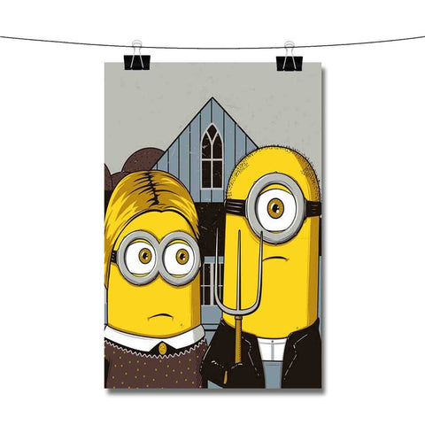 American Gothic Minions Poster Wall Decor