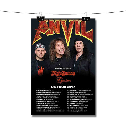 Anvil Night Demon Poster Wall Decor