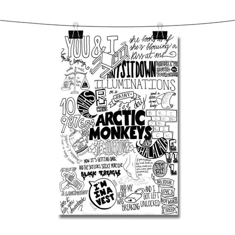 Arctic Monkeys Quotes Poster Wall Decor