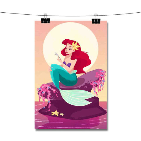 Ariel Mermaid After Eat Poster Wall Decor