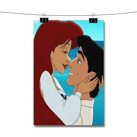 Ariel and Eric Love Disney Poster Wall Decor