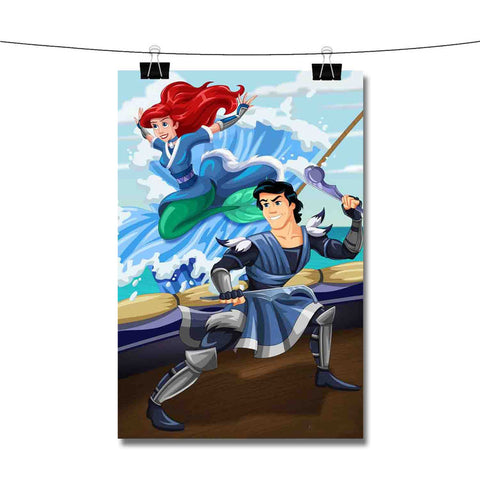 Ariel and Eric as Avatar The Last Airbender New Poster Wall Decor