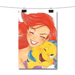 Ariel and Flounder The Little Mermaid Poster Wall Decor