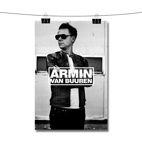 Armin van Buuren Black and White Poster Wall Decor