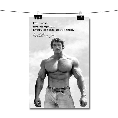 Arnold Schwarzenegger Motivational Quotes Poster Wall Decor