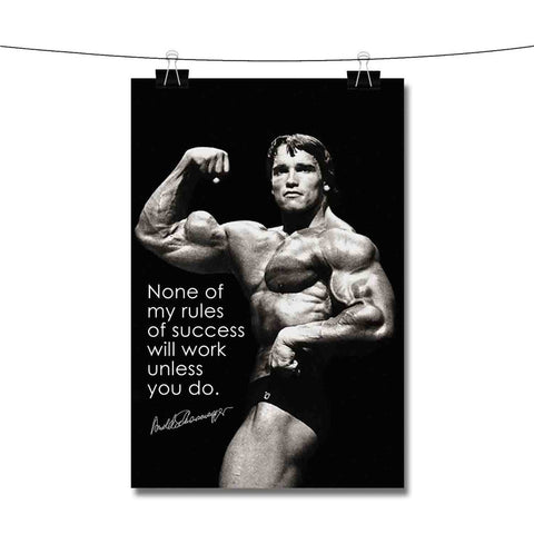 Arnold Schwarzenegger Success Quotes Poster Wall Decor