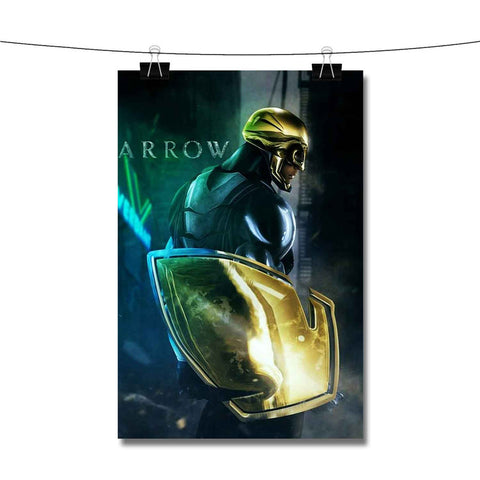 Arrow Superhero With Shield Poster Wall Decor