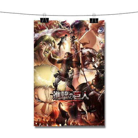 Attack On Titan Season 3 Animation Poster Wall Decor