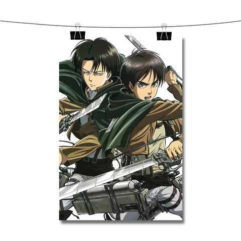 Attack on Titan Levi and Eren Poster Wall Decor