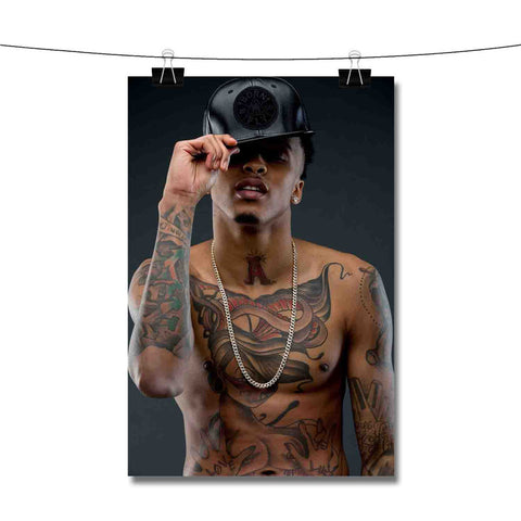 August Alsina Body Tattoo Poster Wall Decor