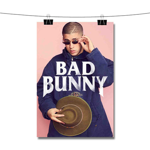 Bad Bunny Hat Poster Wall Decor