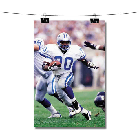 Barry Sanders Detroit Lions Poster Wall Decor