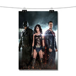 Batman Wonder Woman Superman Poster Wall Decor