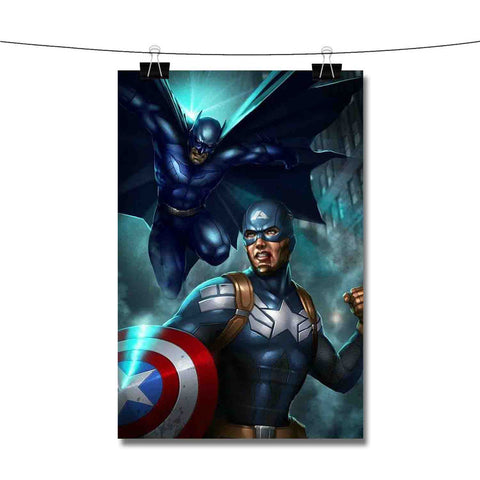 Batman vs Captain America Poster Wall Decor