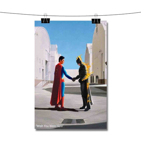 Batman vs Superman Pink FLoyd Poster Wall Decor