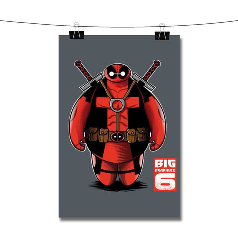 Baymax Deadpool Poster Wall Decor