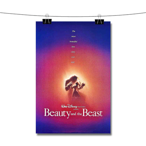 Beauty and The Beast Disney Shadow Poster Wall Decor