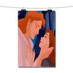 Beauty and The Beast Kiss Love Disney Poster Wall Decor