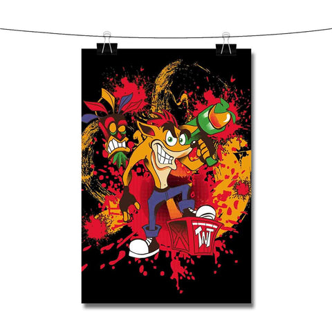 Crash Bandicoot Game Poster Wall Decor