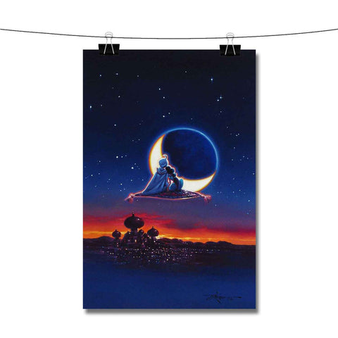 Disney Aladdin and Jasmine Love Poster Wall Decor