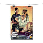 Grand Theft Auto 5 With Police Poster Wall Decor