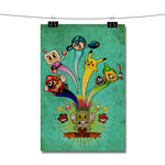 Mario Bross Adventure Time Pokemon Zelda Poster Wall Decor