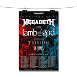 Megadeth and Lamb of God Poster Wall Decor
