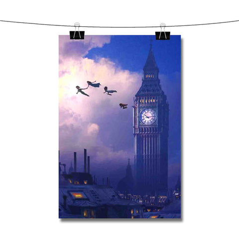 Peter Pan Big Ben Disney Poster Wall Decor