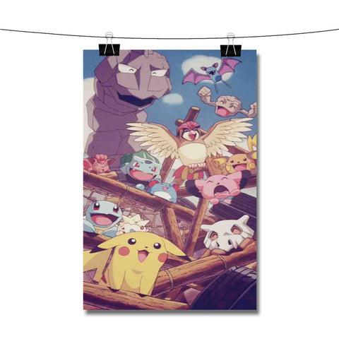 Pokemon Pikachu and Friends Poster Wall Decor