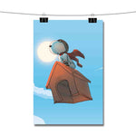 The Peanuts Snoopy Flying Poster Wall Decor