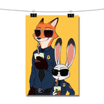 Zootopia Nick and Judy Police Poster Wall Decor