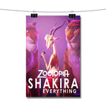 Zootopia Shakira Try Everything Poster Wall Decor