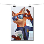 Zootopia Starbucks Coffee Poster Wall Decor