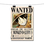 luffy wanted Poster Wall Decor